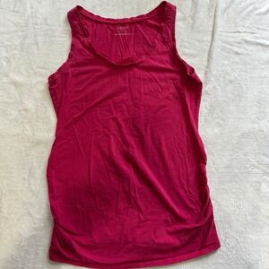 motherhood maternity pink tank top size S